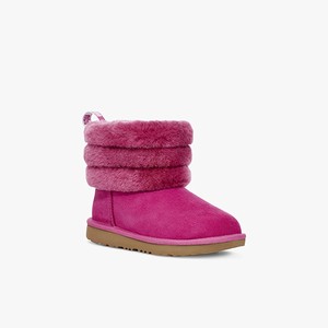 Ugg Fluff Mini Quilted Kids Classic Boots Pink (1659TWUJD)